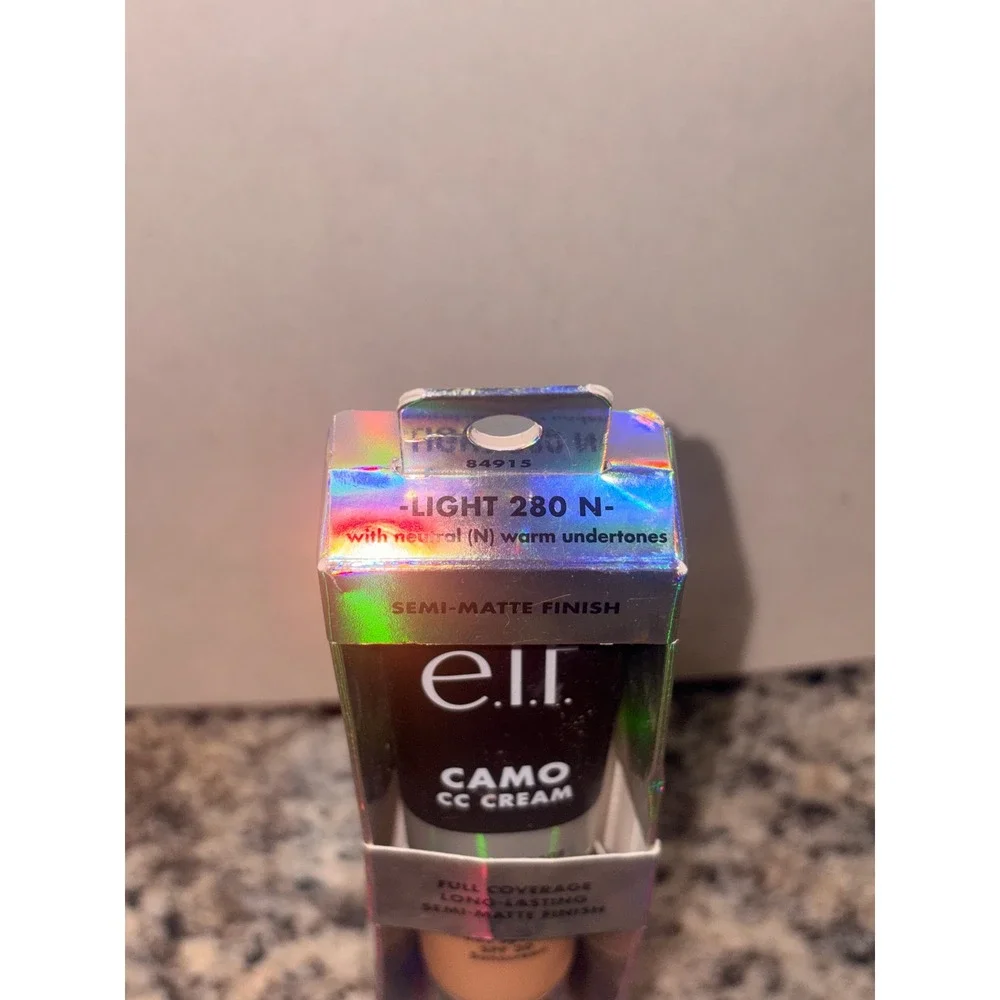 ELF Camo CC Cream Light 280 N Full Coverage SPF 30 Semi-Matte Finish‎ 1oz
